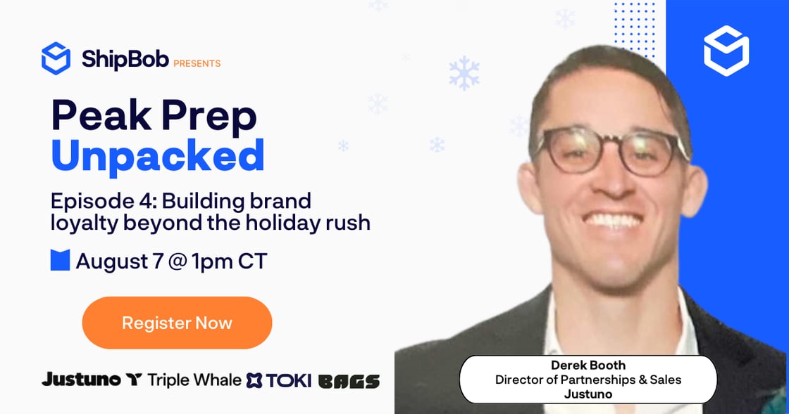 shipbob brand loyalty webinar invite